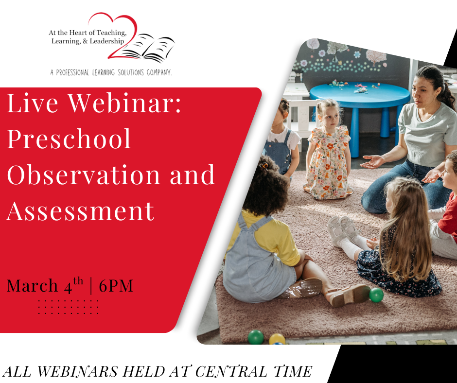 LIVE WEBINAR: Preschool Observation & Assessment