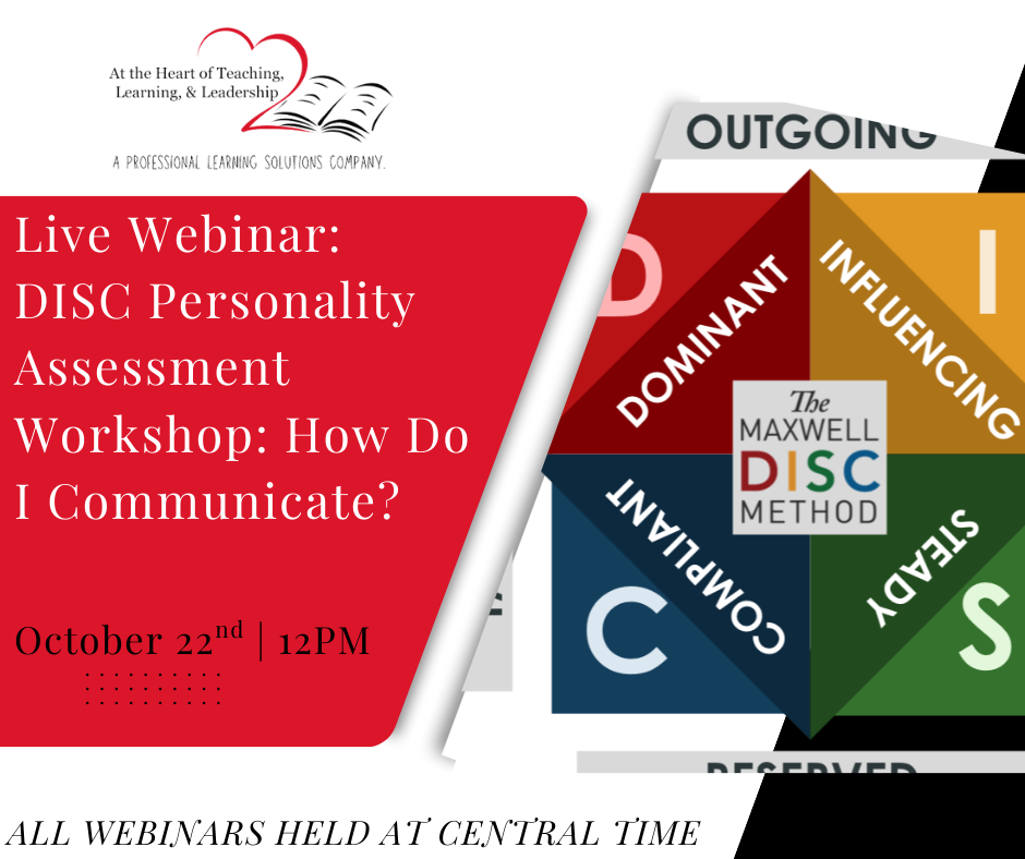 Live Webinar: DISC Personality Assessment Workshop: How Do I Communicate?